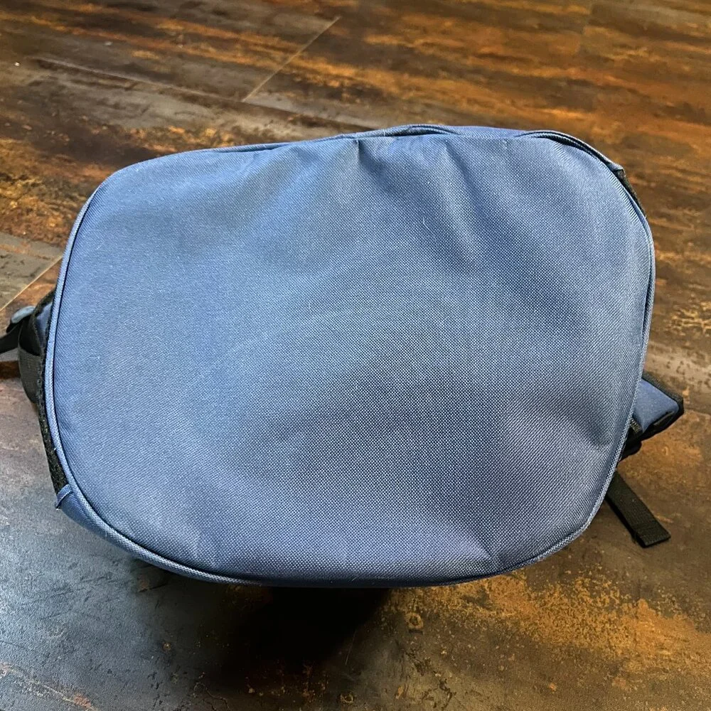 Navy Cat Bubble Backpack Cat Carrier, Polyester & Mesh w/Air Holes, 17